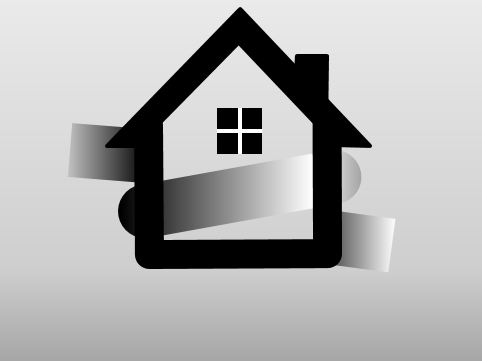 Haus umfüllt mit Band